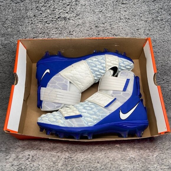 Nike Force Savage Elite 2 White Royal Blue Size 16 Men Football BV3962-105 - Picture 7 of 7